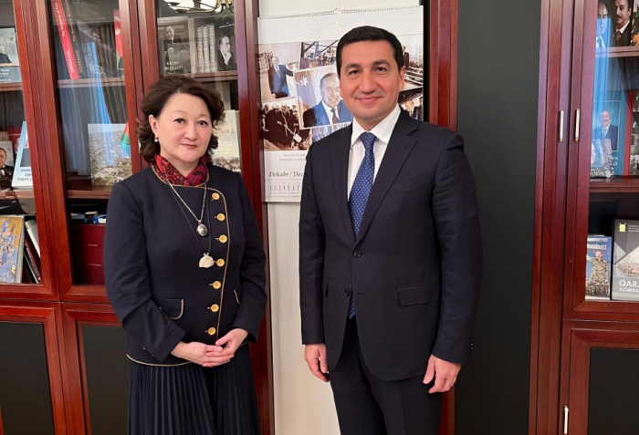 Hikmet Hajiyev meets with President of Turkic Culture and Heritage Foundation