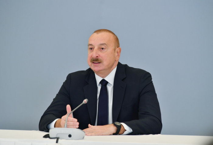     Presidente Ilham Aliyev:   “Cuando restauramos nuestra soberanía, había un gran contingente armenio en Karabaj”  