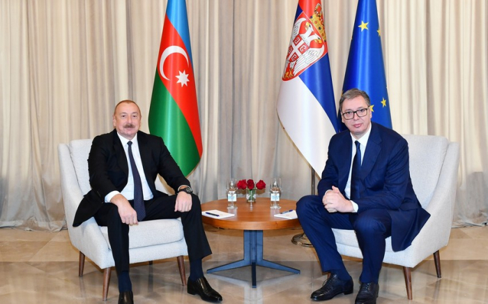 Le président Aliyev a eu des rencontres en tête-à-tête et élargie avec son homologue serbe Aleksandar Vucic 