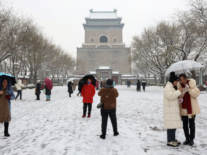 Vague de froid en Chine, records de températures