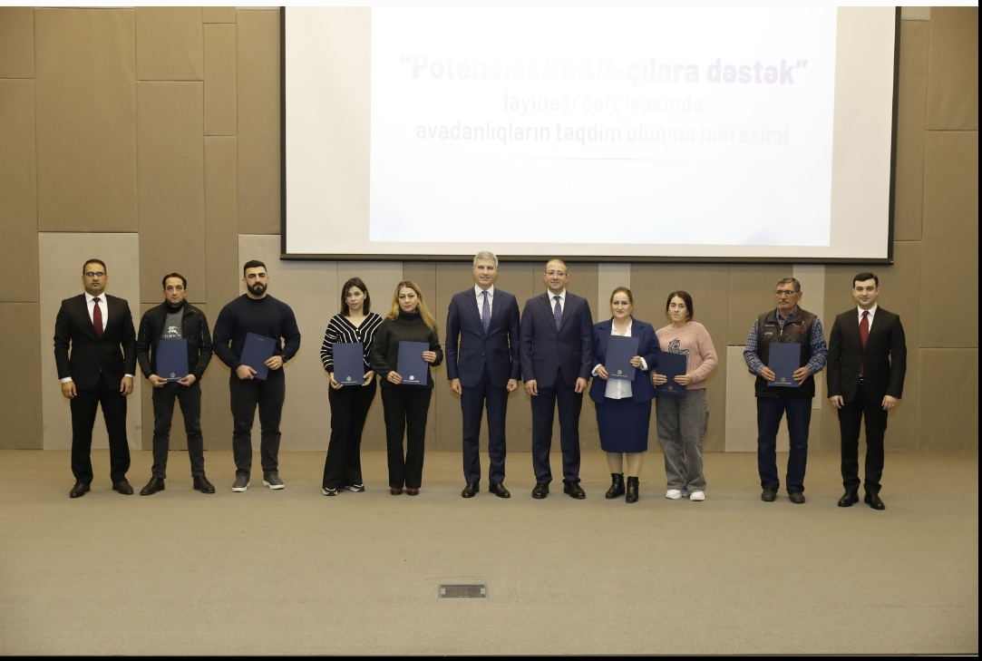 “Potensial ABAD-çılara dəstək” layihəsi çərçivəsində avadanlıqlar təqdim edilib