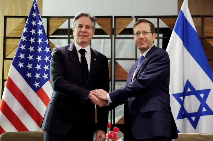 Blinken carries Arab message to Israel: keep Palestinian state hope alive