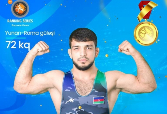 Azerbaijani Greco-Roman wrestler claims gold at Zagreb Open