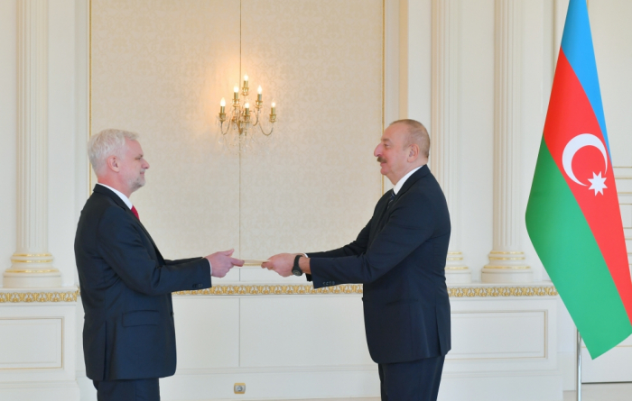  President Ilham Aliyev receives credentials of incoming US ambassador to Azerbaijan 