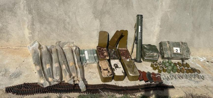 Azerbaijani police find Armenian-left arms, ammunition in Khojavand