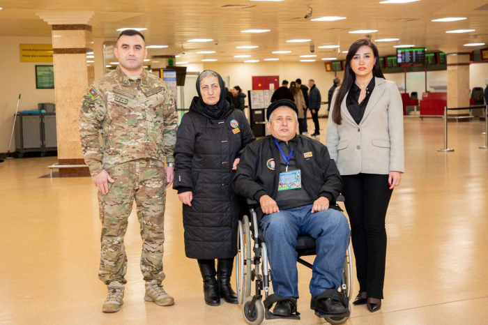    Şəhidin atası müalicə üçün Türkiyəyə göndərildi -   Foto      