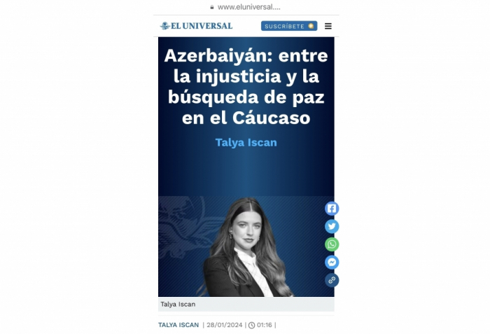 La prensa mexicana pone de manifiesto el doble rasero de la APCE contra Azerbaiyán