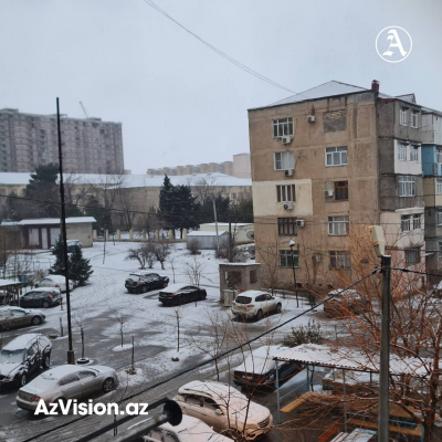 Bakıda və Abşeron yarımadasında qar yağır