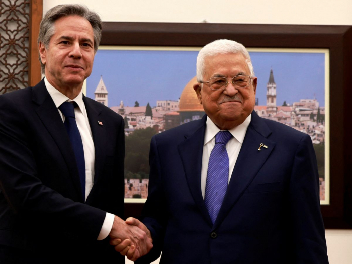 Antony Blinken a été reçu par Mahmoud Abbas à Ramallah