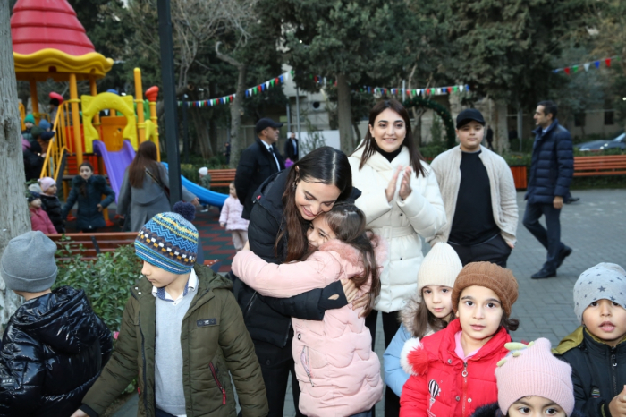   Leyla Aliyeva attends inauguration of two more yards redeveloped under “Bizim həyət” project in Baku  