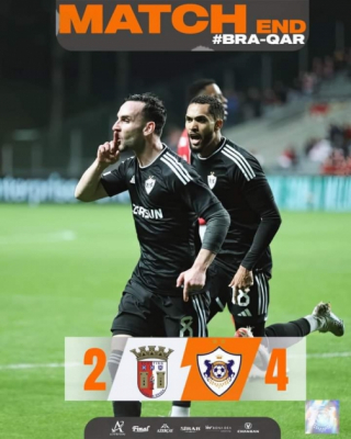   Club de fútbol azerbaiyano Qarabağ logra una convincente victoria en el partido contra el Braga  