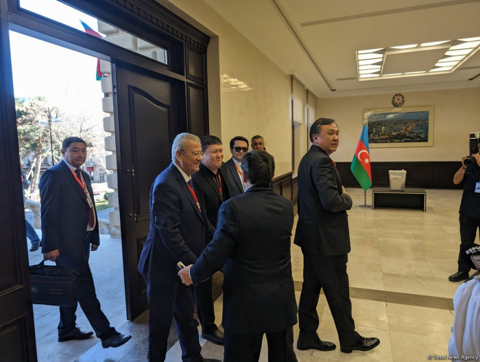 OTS Delegation arrives at polling station to observe presidential election in Azerbaijan