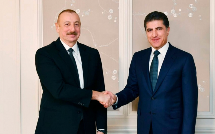  Leiter der irakischen Region Kurdistan rief Präsident Ilham Aliyev an 
