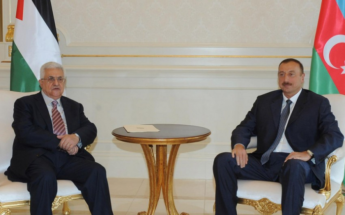 Palästinensischer Präsident gratulierte Ilham Aliyev
