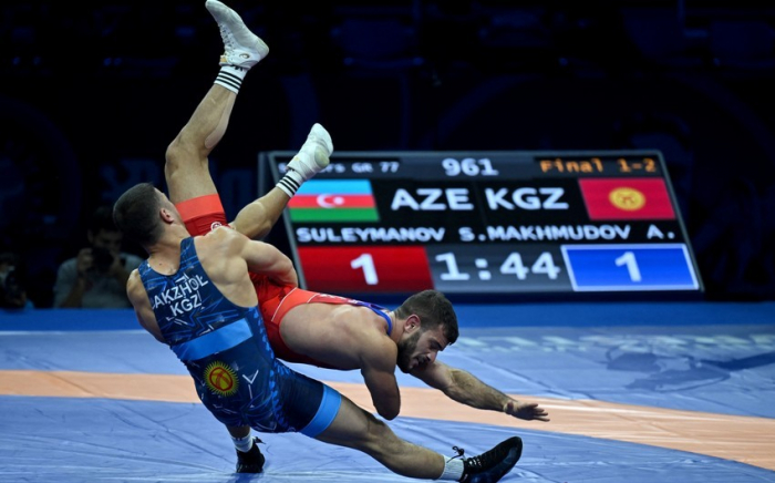     Europameisterschaft:   Am ersten Tag werden 5 aserbaidschanische Ringer gegeneinander antreten  