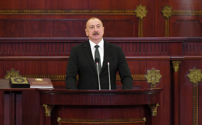     Ilham Aliyev:   Von nun an werde ich mein Bestes für die umfassende Entwicklung Aserbaidschans tun  