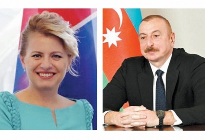  La presidenta eslovaca Zuzana Čaputová felicita al presidente azerbaiyano Ilham Aliyev por su victoria en las elecciones 