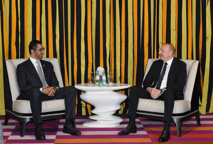 President of Azerbaijan Ilham Aliyev met with UAE Minister of Industry and Advanced Technology in Munich