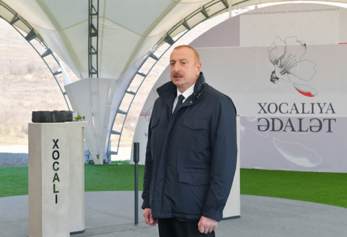     Aserbaidschanischer Präsident:   Unsere Präsenz in Chodschali bedeutet eine vollständige Wiederherstellung der historischen Gerechtigkeit  