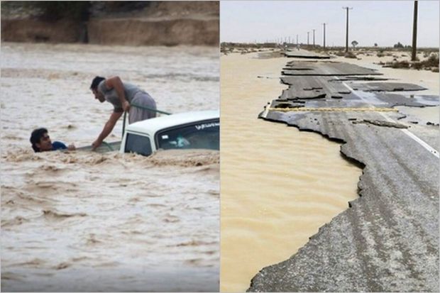 Sel İranın iki əyalətində fəsadlar törədib   - VİDEO   
