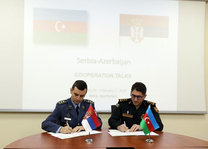   Azerbaijan, Serbia ink bilateral military cooperation plan  