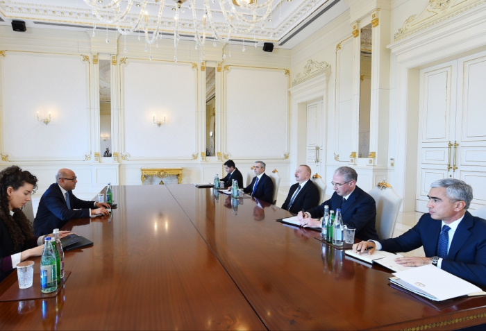   President Ilham Aliyev receives Executive Secretary of UN Framework Convention on Climate Change  