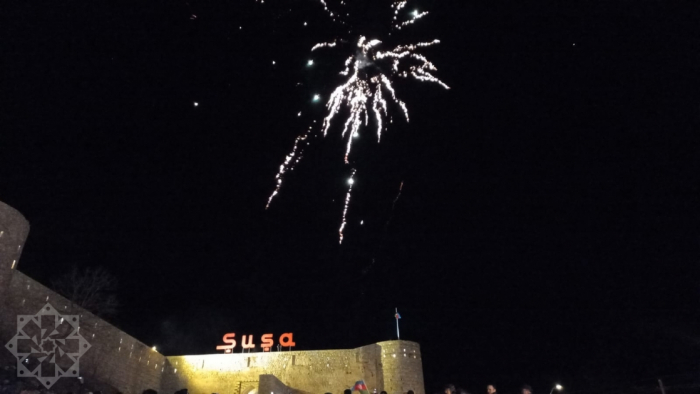  Azerbaijan’s Shusha celebrates Ilham Aliyev’s election victory with festive fireworks display -  PHOTO  