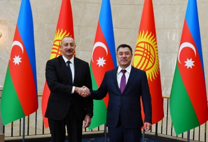 Kyrgyz President Sadyr Zhaparov congratulates President Ilham Aliyev