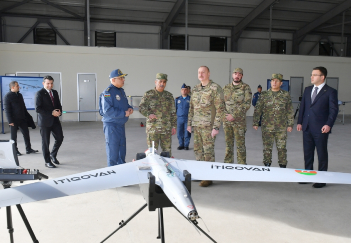  President Ilham Aliyev and his son Heydar Aliyev visit Air Force military facilities - VIDEO