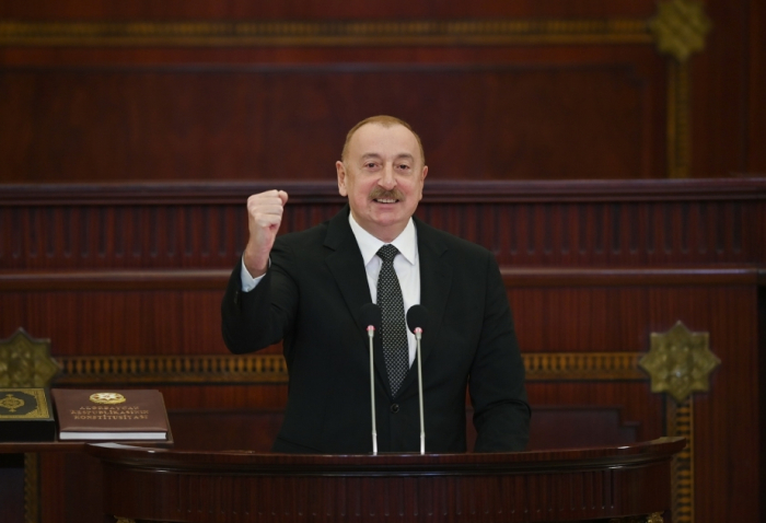 Azerbaijani President: Ballot paper I dropped in ballot box in Khankendi was final nail in coffin of Armenian separatists 