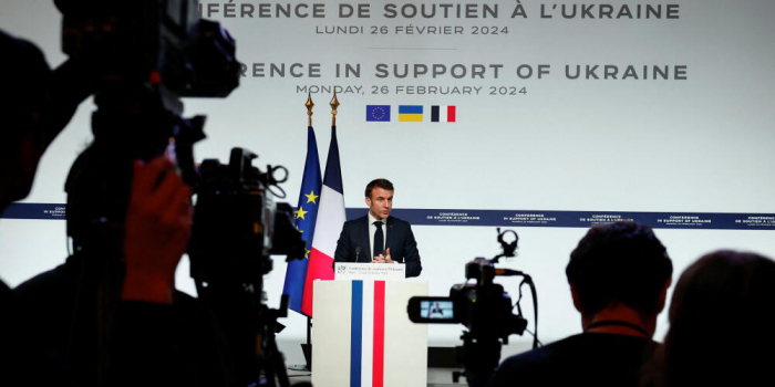  "Nous ferons tout ce qu’il faut pour que la Russie ne puisse pas gagner cette guerre", affirme Macron 
