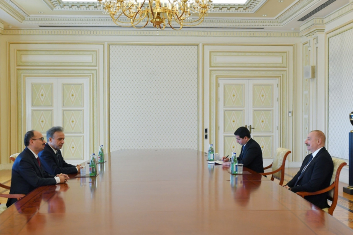   Presidente de Azerbaiyán recibe al secretario general de TURKPA y al jefe de la misión internacional de observación electoral  