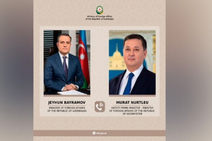 Le chef de la diplomatie azerbaïdjanaise a eu un entretien téléphonique avec son homologue kazakh