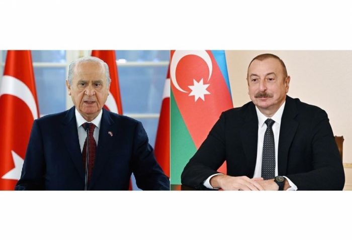  Presidente del Partido MHP felicita al Presidente Ilham Aliyev 