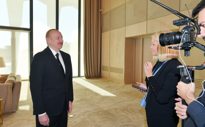    Prezident İlham Əliyev “Euronews” televiziyasına müsahibə verib   