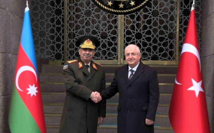 Azerbaijani and Turkish Defense Ministers hold talks in Ankara