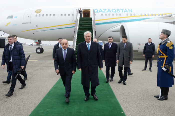   Le président kazakh est arrivé en Azerbaïdjan  