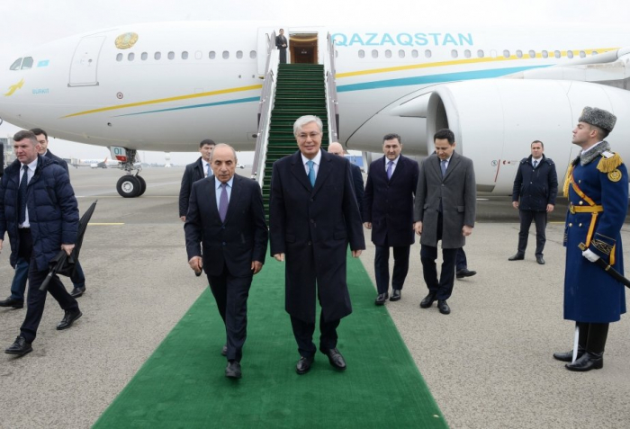  President of Kazakhstan arrives in Azerbaijan  