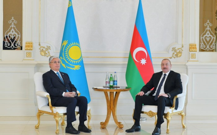  Ilham Aliyev und Qassym-Schomart Toqajew hatten ein begrenztes Treffen  - FOTO  