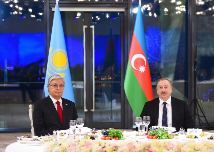 Azerbaijan hosts state banquet in honor of Kazakh President Tokayev