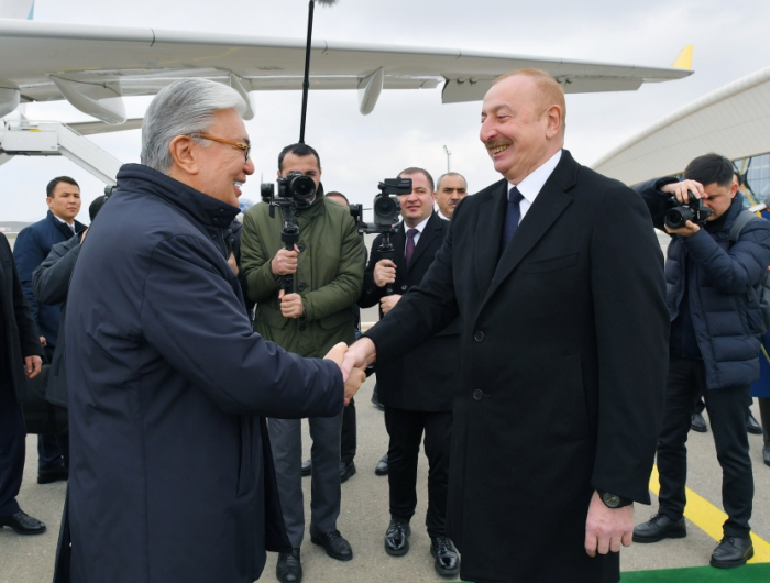  Déplacement du président kazakh Kassym-Jomart Tokaïev dans la région azerbaïdjanaise de Fuzouli 