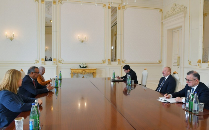   Präsident Ilham Aliyev empfängt WHO-Generaldirektor  