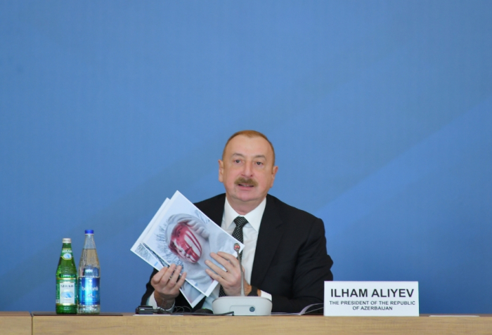   Ilham Aliyev:  „Der Vandalismus am Natavan-Denkmal in Frankreich ist ein Beispiel für Doppelmoral“ 