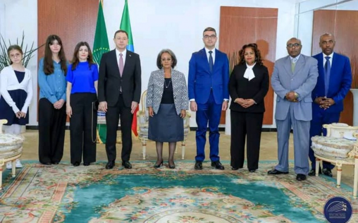  Aserbaidschanischer Botschafter überreicht dem äthiopischen Präsidenten sein Beglaubigungsschreiben - FOTOS