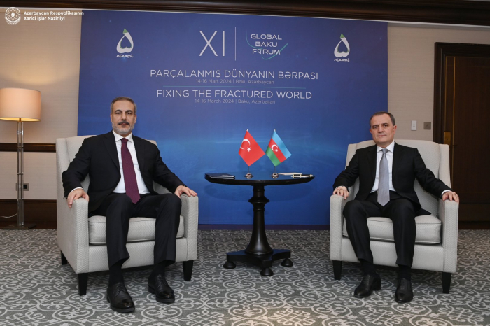 Azerbaijani FM meets his Turkish counterpart