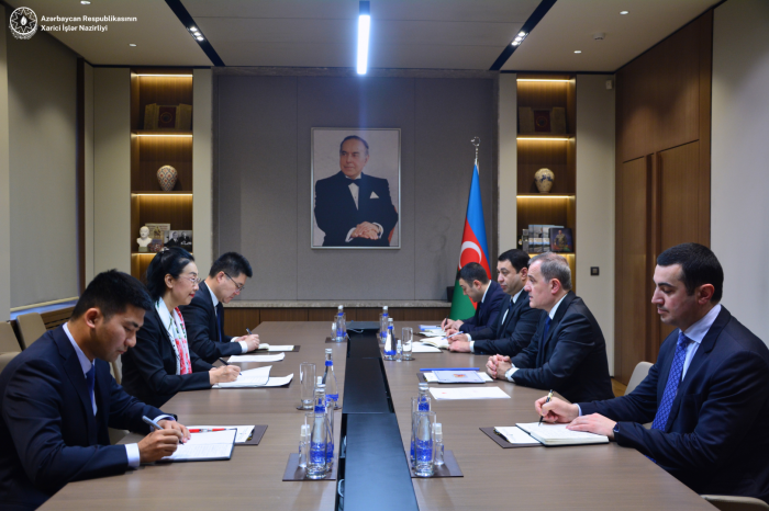 Azerbaijani FM receives outgoing Chinese ambassador