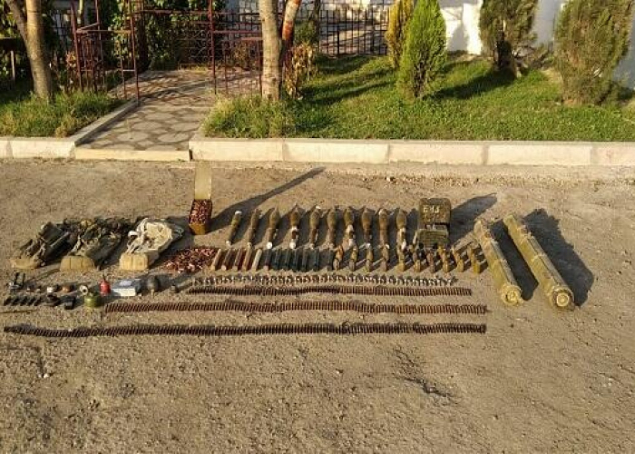 Large cache of weapons seized in Khankendi