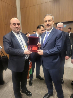  Turkish FM Hakan Fidan awarded Golden Order of Friend of Azerbaijan 