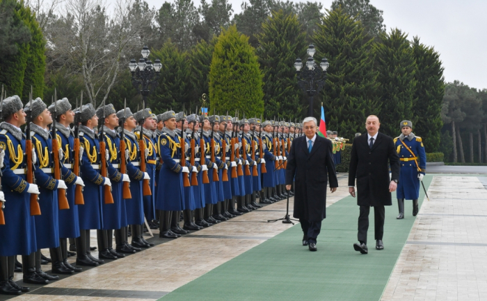   Official welcome ceremony held for President of Kazakhstan in Baku  