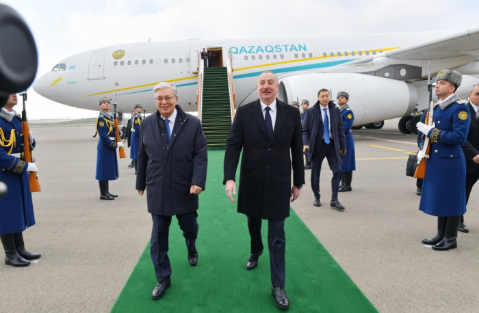  President of Kazakhstan arrives in Azerbaijan